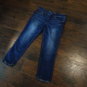 American Eagle Slouchy Stretch Blue Denim Jeans Size 6